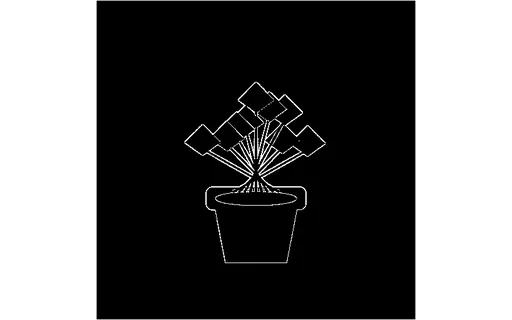 Preview of Conditioning Map — Plant Canny Edges (512px)