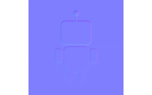 Preview of Conditioning Map — Robot Normal Map (512px)