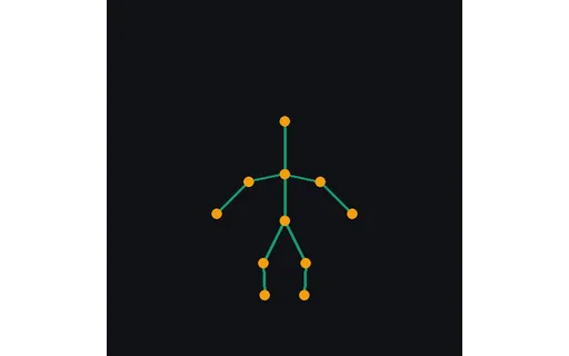 Preview of Conditioning Map — Robot Pose Skeleton (512px)