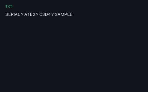 Preview of OCR Hard GT — Dotted Serial