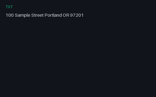 Preview of OCR Hard GT — Skew Address