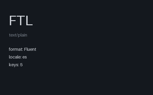 Preview of Fluent (.ftl) — Spanish