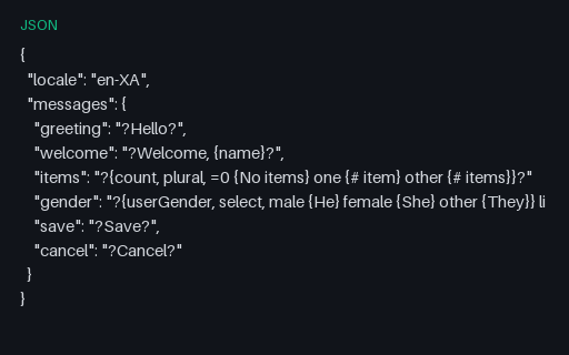 Preview of Pseudolocalization Pack — en-XA
