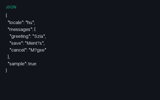 Preview of i18next Messages — HU SAMPLE