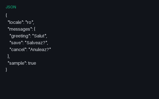 Preview of i18next Messages — RO SAMPLE