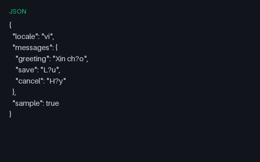 Preview of i18next Messages — VI SAMPLE