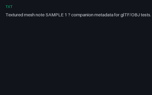 Preview of TXT — Mesh Note 01
