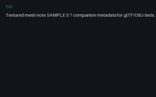 Preview of TXT — Mesh Note 05