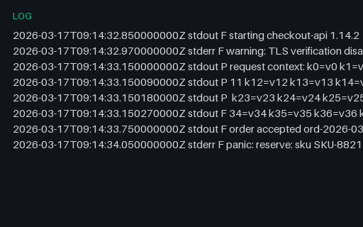Preview of CRI Container Log — Partial Lines and Two Streams (log)