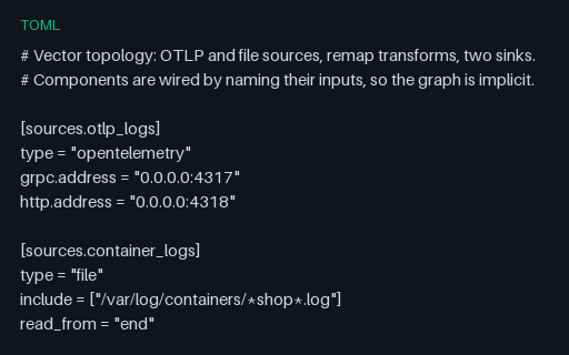 Preview of Vector — Log Topology in TOML with Multi-Line Transforms (toml)
