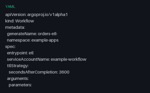 Preview of Argo Workflow DAG Template
