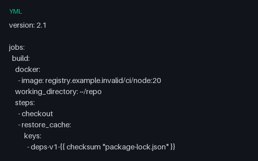 Preview of CircleCI Config with Cache and Workspace