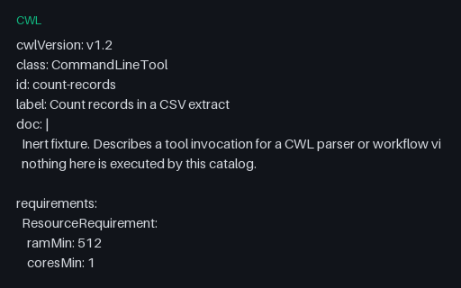 Preview of CWL CommandLineTool Definition