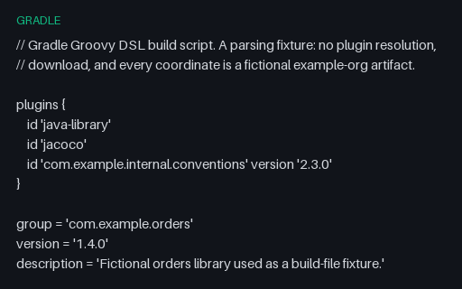 Preview of Gradle Build Script (Groovy DSL)