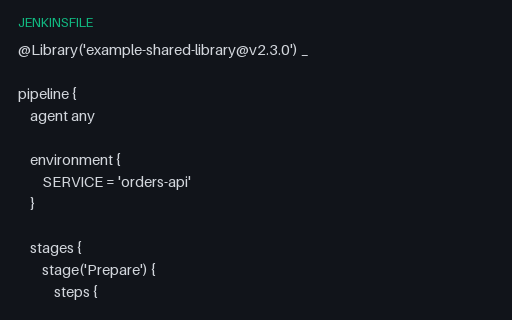 Preview of Jenkinsfile with Shared Library