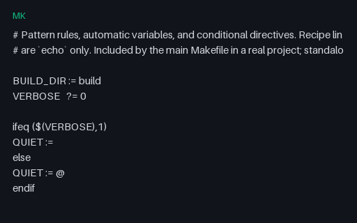 Preview of Makefile Pattern Rules and Conditionals