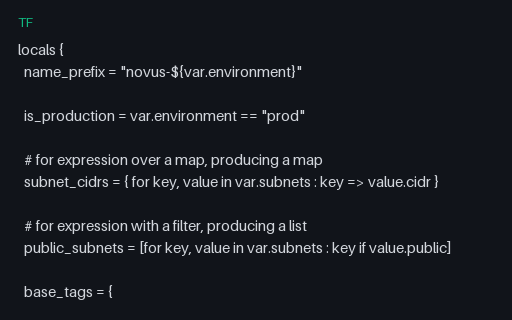 Preview of Terraform Locals, for Expressions, and dynamic Blocks