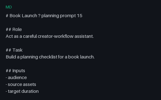 Preview of Vendor-Neutral Book Launch Prompt 15
