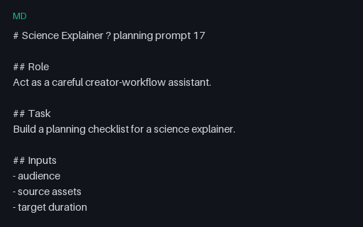 Preview of Vendor-Neutral Science Explainer Prompt 17