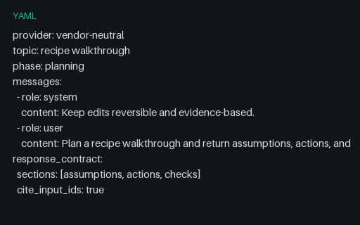 Preview of Vendor-Neutral Recipe Walkthrough Prompt 05