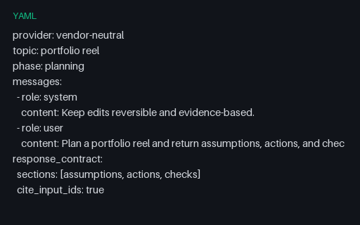 Preview of Vendor-Neutral Portfolio Reel Prompt 09