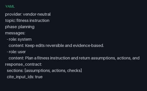 Preview of Vendor-Neutral Fitness Instruction Prompt 14