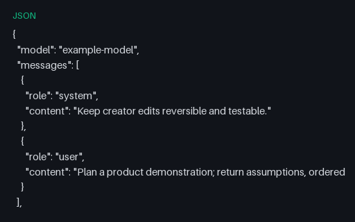 Preview of Openai-Compatible Product Demonstration Prompt 02