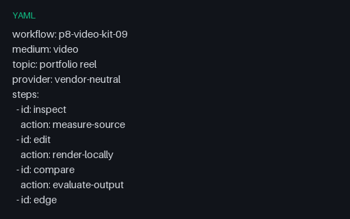 Preview of Video Workflow 09 — Prompt Plan
