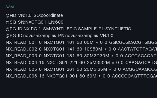 Preview of SAM Alignments — Header, Flags and CIGAR Operations (.sam)