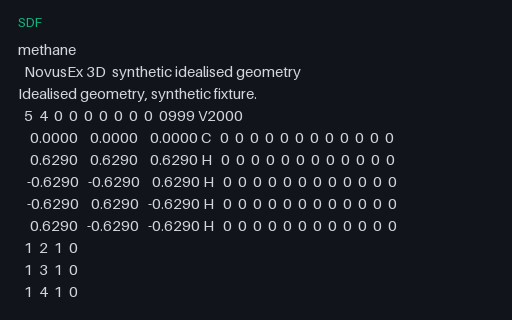 Preview of Three-Molecule SDfile Library — Multi-Record (.sdf)