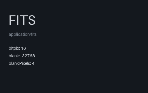 Preview of FITS BLANK — Undefined Integer Pixels (.fits)