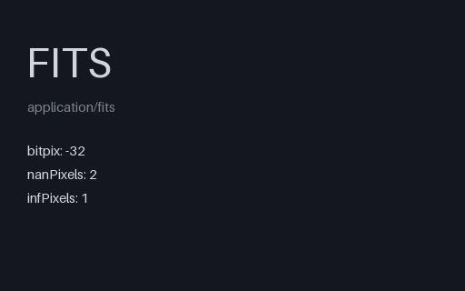 Preview of FITS Image — float32 with NaN and Inf Pixels (.fits)