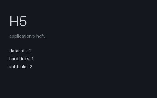 Preview of HDF5 Hard, Soft and Dangling Links (.h5)