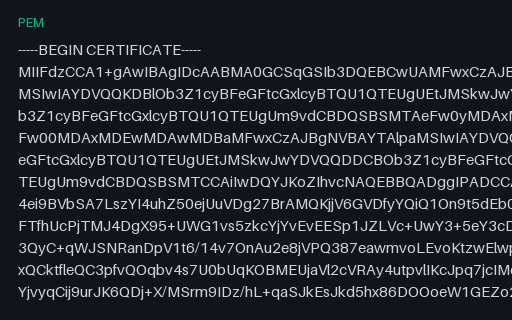 Preview of SAMPLE CA Bundle — Root + Intermediate