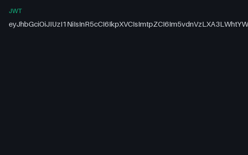 Preview of SAMPLE JWT — HS256 with a Published Secret