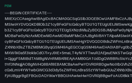 Preview of SAMPLE Leaf Certificate — EC P-256