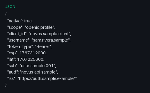 Preview of OAuth Token Introspection — SAMPLE