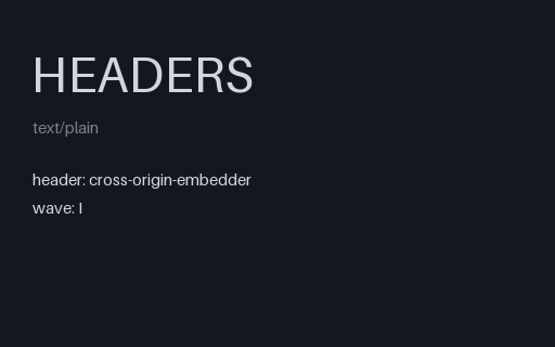 Preview of Security Header — Cross Origin Embedder