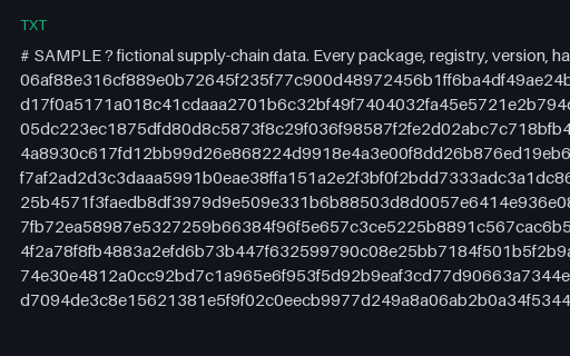 Preview of Release SHA256SUMS Manifest