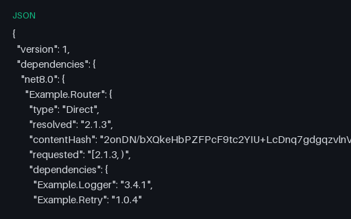 Preview of packages.lock.json (NuGet)