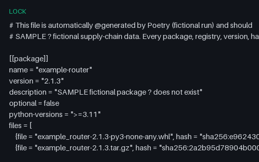 Preview of poetry.lock (TOML)