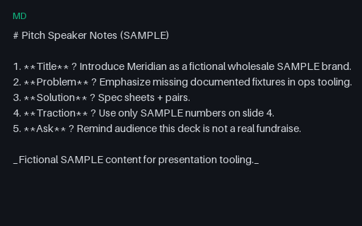 Preview of Pitch Speaker Notes (Markdown, SAMPLE)