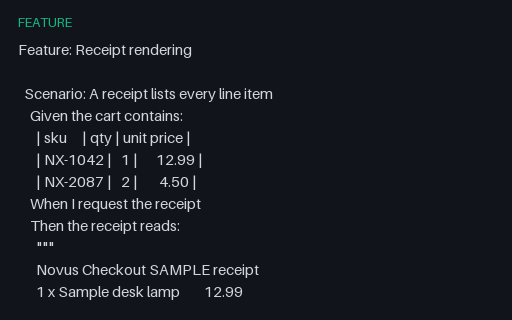 Preview of Gherkin — Data Table and Doc String Arguments
