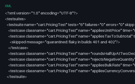 Preview of Flaky Run — Quarantined After Two Failures, Build #404 (quarantined)
