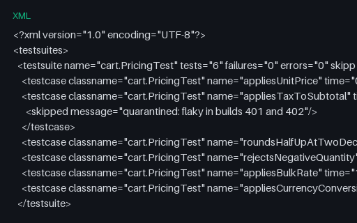 Preview of Flaky Run — Quarantined After Two Failures, Build #405 (quarantined)