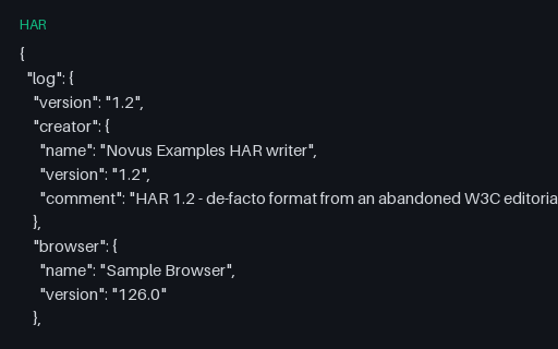 Preview of HAR — HTTP/2 Request with Connection Detail