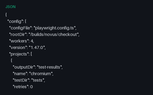 Preview of Playwright — JSON Report