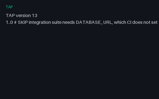 Preview of TAP — Entire Plan Skipped