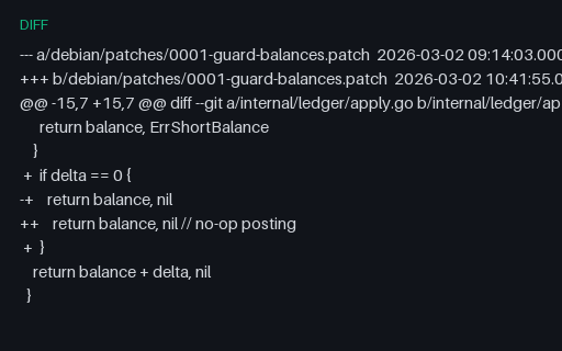 Preview of Unified Diff - Diff of a Checked-In Patch File