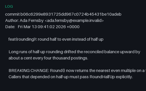 Preview of Git Log - Default Format With Conventional Commit Bodies